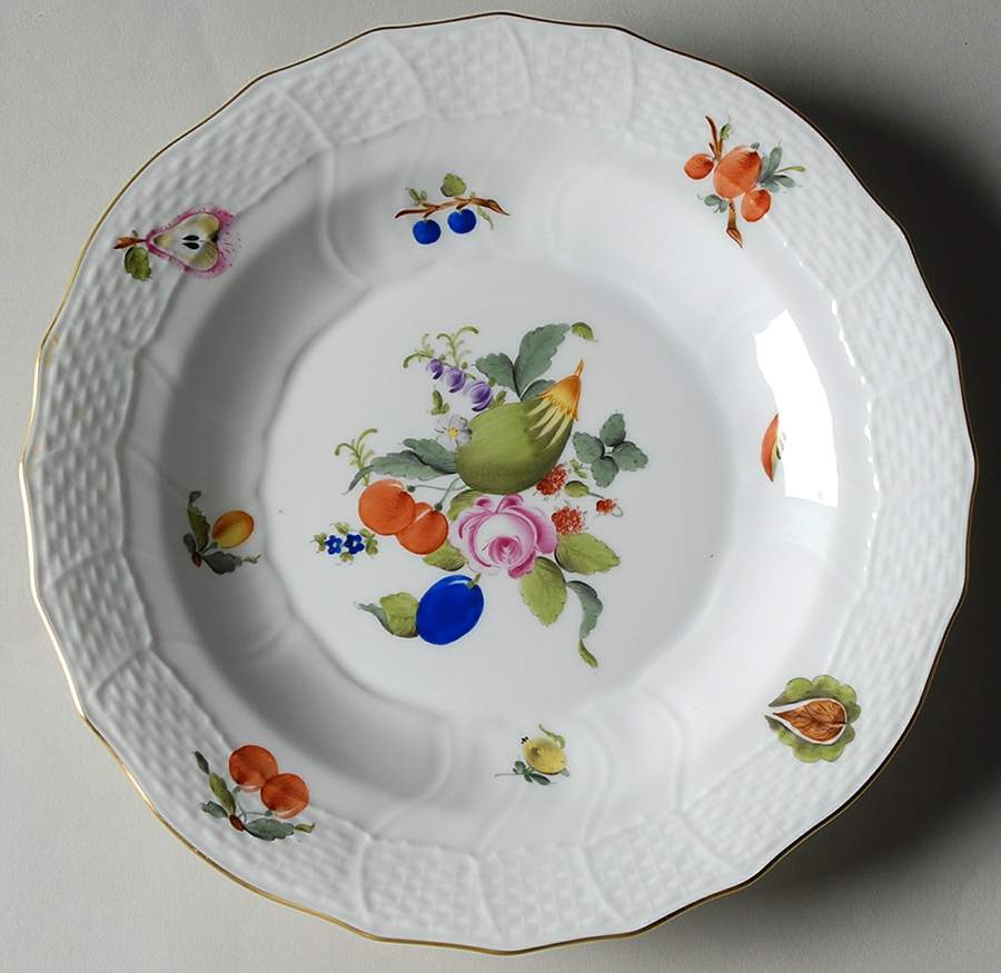 Fruits & Flowers (BFR) Dessert/Pie Plate by Herend-1