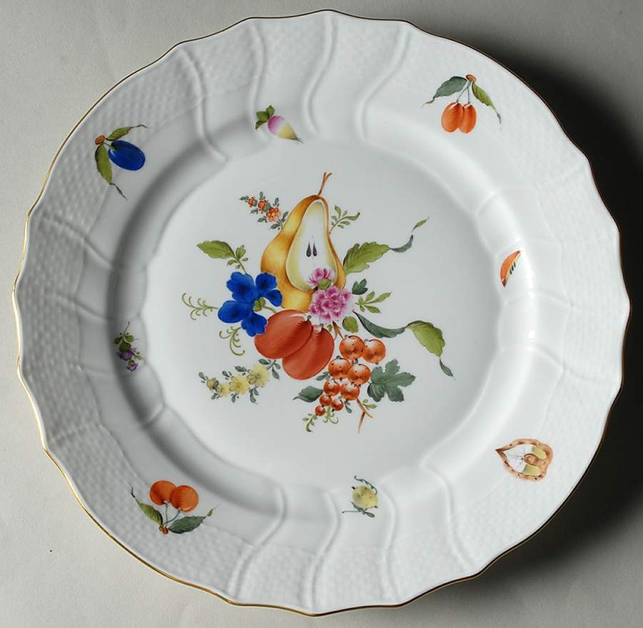 Fruits & Flowers (BFR) Dinner Plate by Herend-1