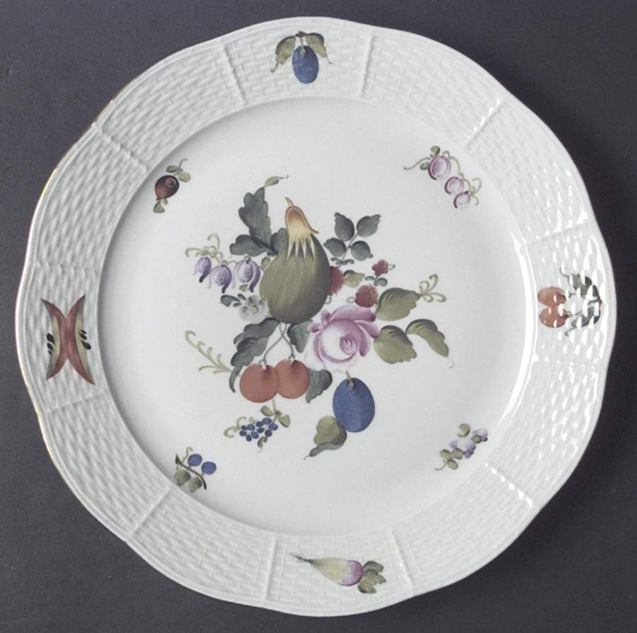 Fruits & Flowers (BFR) Dinner Plate by Herend-1