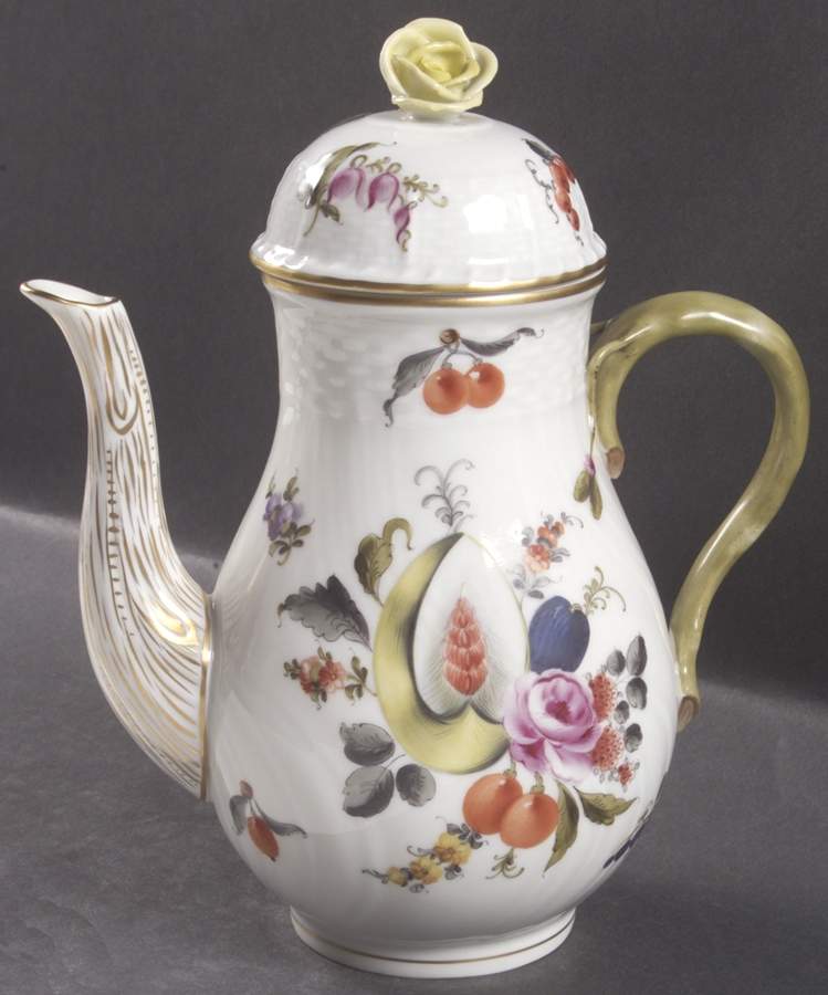 Fruits & Flowers (BFR) Mini Coffee Pot & Lid by Herend-1