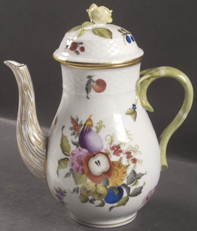 Fruits & Flowers (BFR) Mini Coffee Pot & Lid by Herend-1