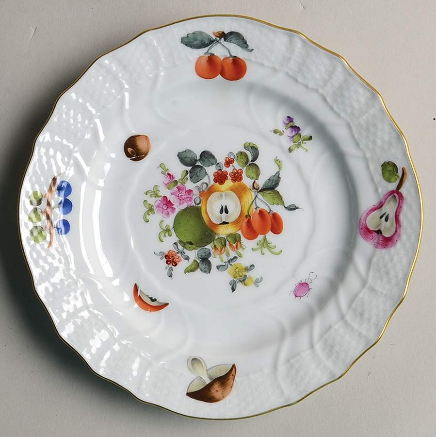 Fruits & Flowers (BFR) Bread & Butter Plate by Herend-1