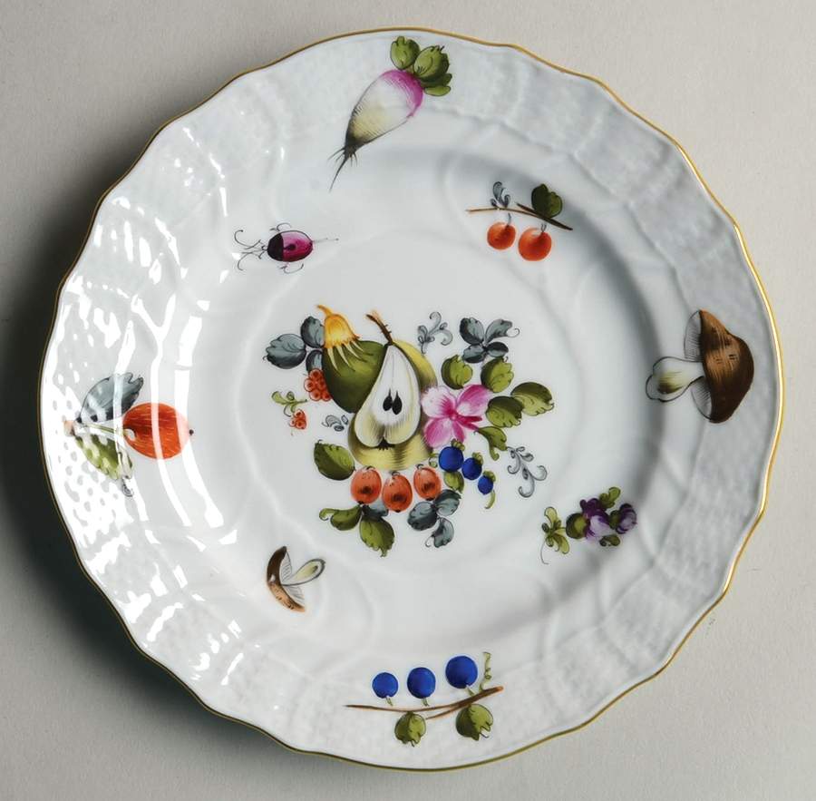 Fruits & Flowers (BFR) Bread & Butter Plate by Herend-1