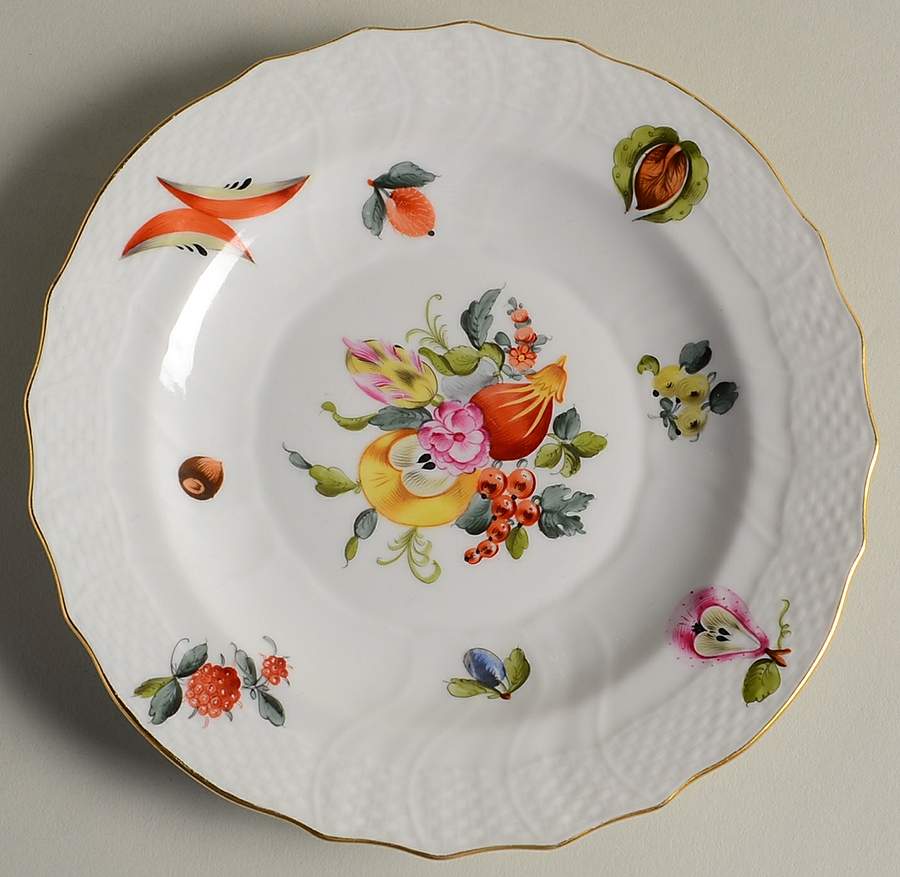 Fruits & Flowers (BFR) Salad Plate by Herend-1