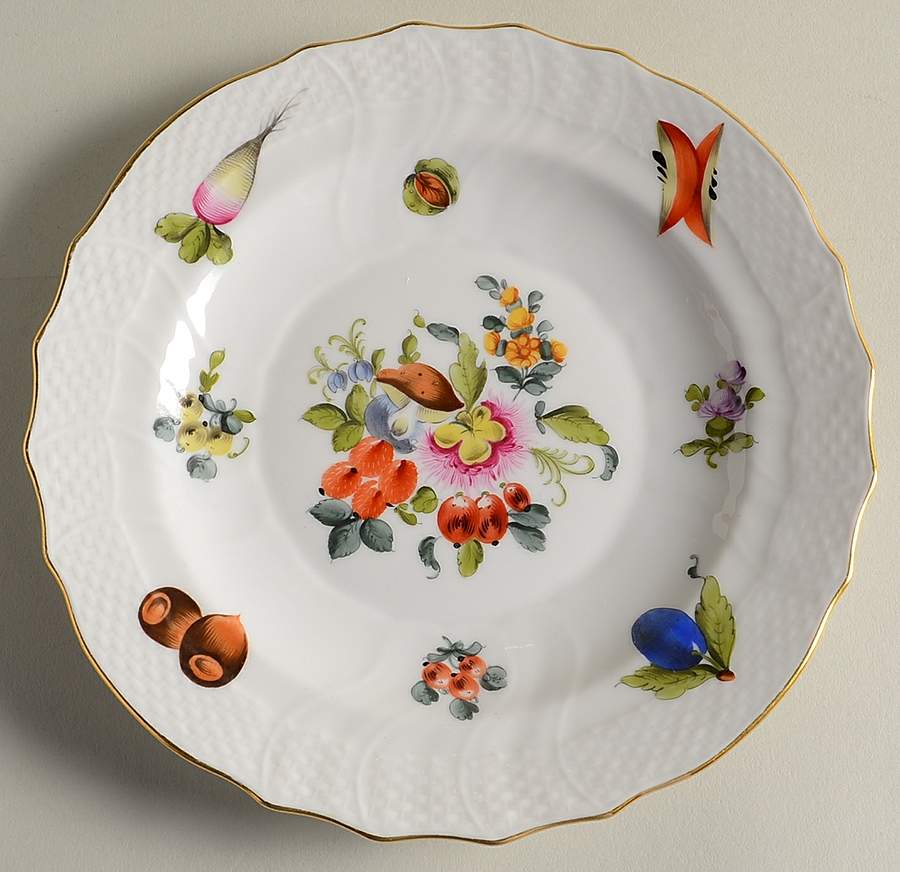 Fruits & Flowers (BFR) Salad Plate by Herend-1