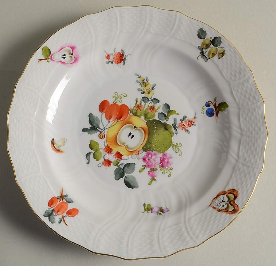 Fruits & Flowers (BFR) Luncheon Plate by Herend-1