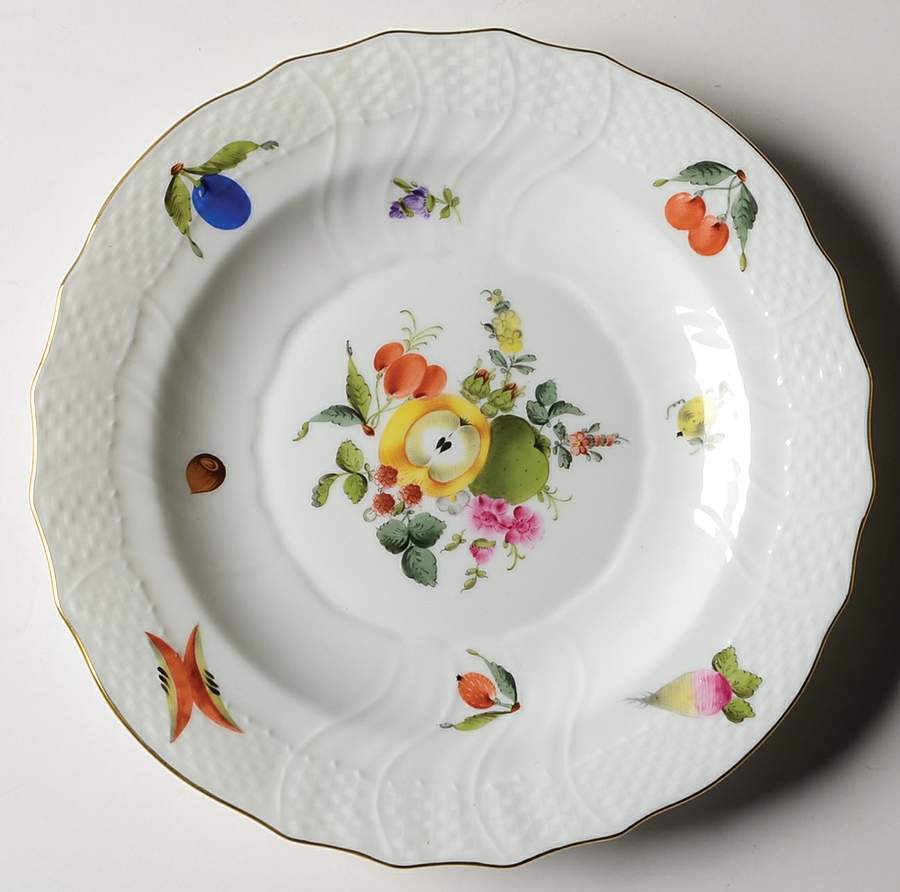 Fruits & Flowers (BFR) Salad Plate by Herend-1