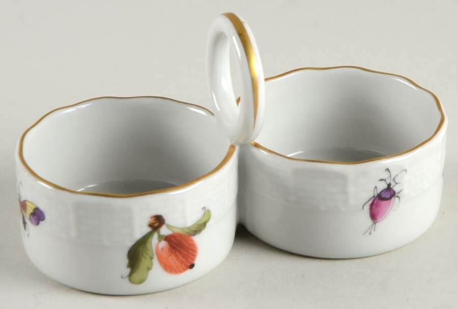 Fruits & Flowers (BFR) Double Salt Dip by Herend-1