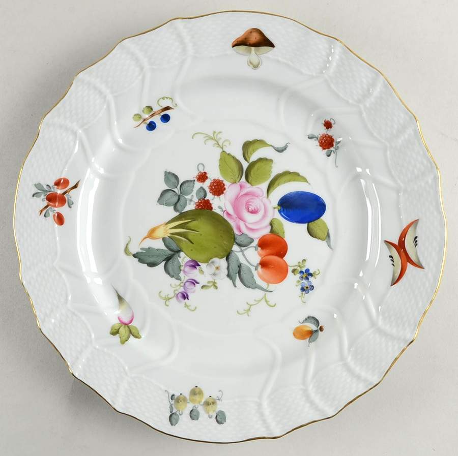 Fruits & Flowers (BFR) 11" Chop Plate (Round Platter) by Herend-1