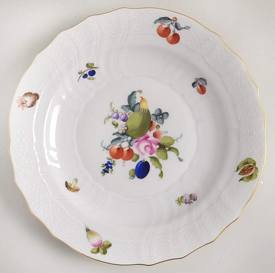 Fruits & Flowers (BFR) Luncheon Plate by Herend-1