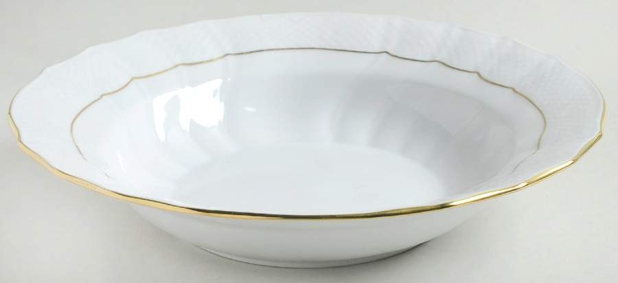 Golden Edge Newer (HDE) Large Rim Soup Bowl by Herend-1