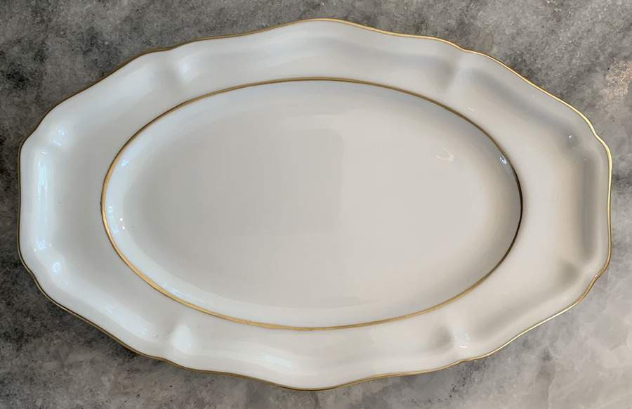 Golden Edge Newer (HDE) Tray for Mini Tureen by Herend-1