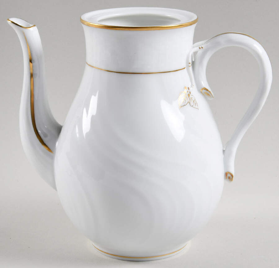 Golden Edge Newer (HDE) Small Coffee Pot No Lid by Herend-1