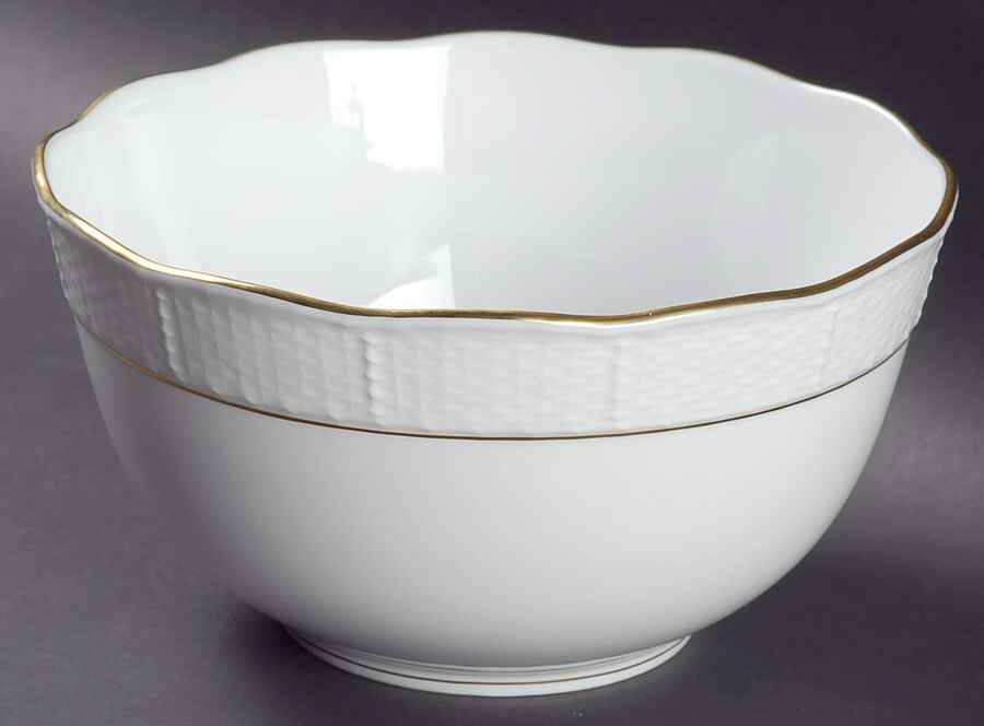 Golden Edge Newer (HDE) 7" Round Vegetable Bowl by Herend-1