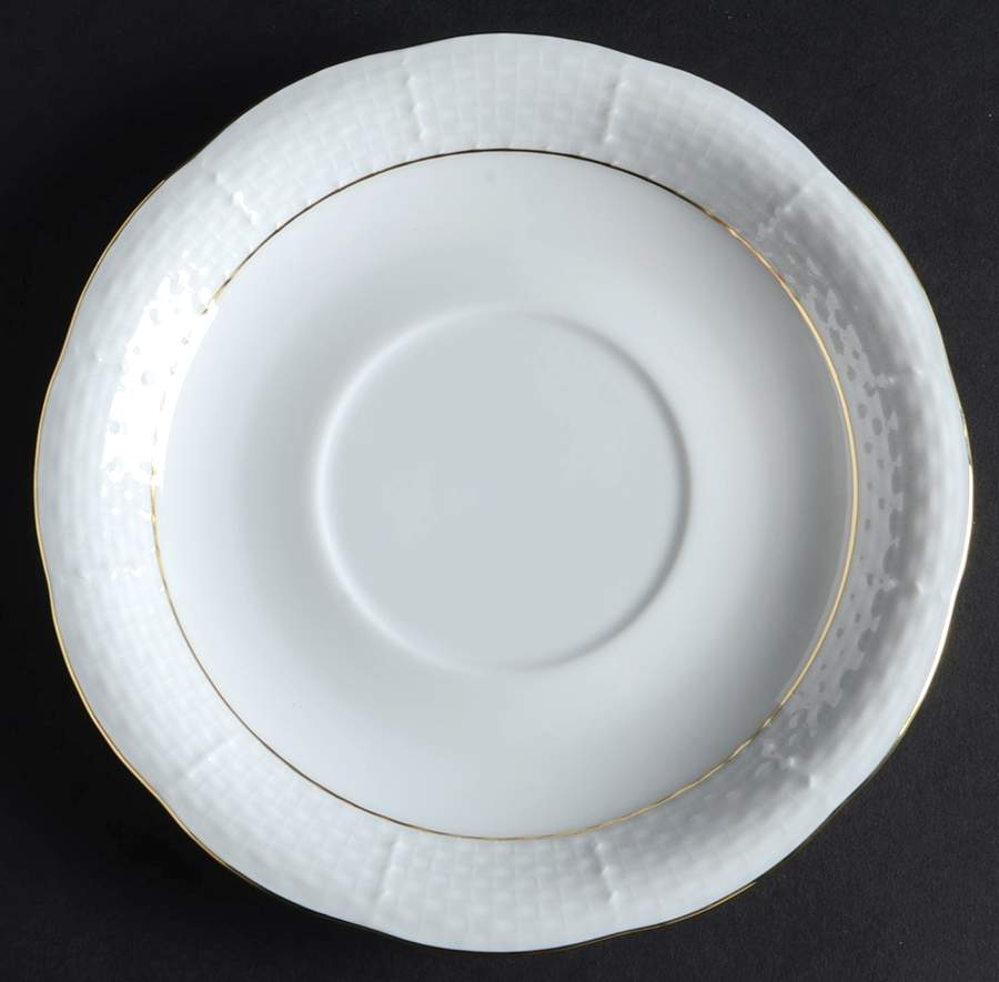 Golden Edge Newer (HDE) Saucer for Cream Soup Bowl by Herend-1