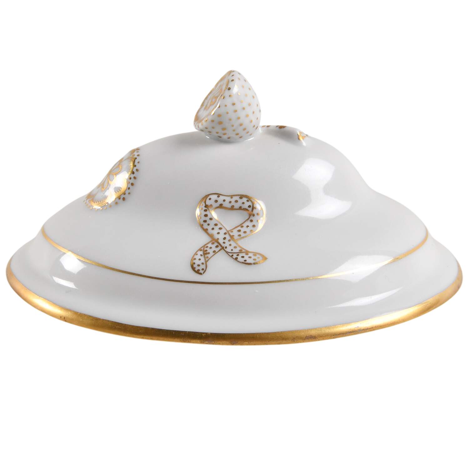 Golden Edge Older (HD) Lid for Mini Tureen by Herend-1