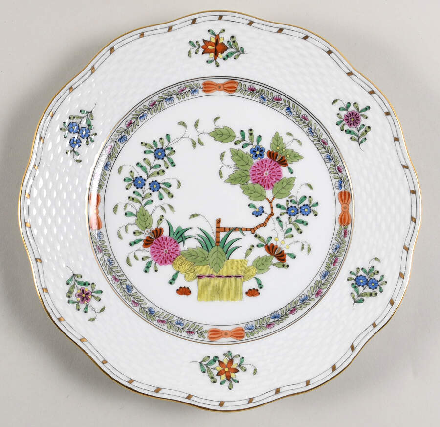 Indian Basket Muliticolor (FD) Salad Plate by Herend-1