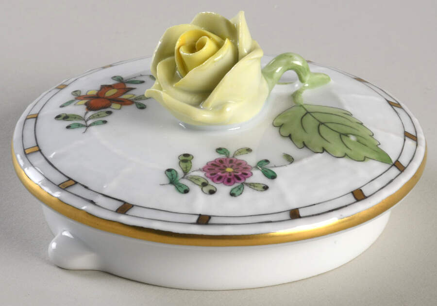 Indian Basket Muliticolor (FD) Lid for Small Teapot by Herend-1