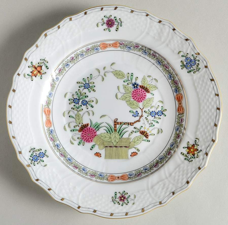 Indian Basket Muliticolor (FD) Salad Plate by Herend-1