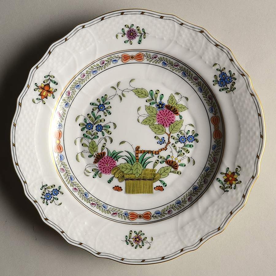 Indian Basket Muliticolor (FD) Salad Plate by Herend-1