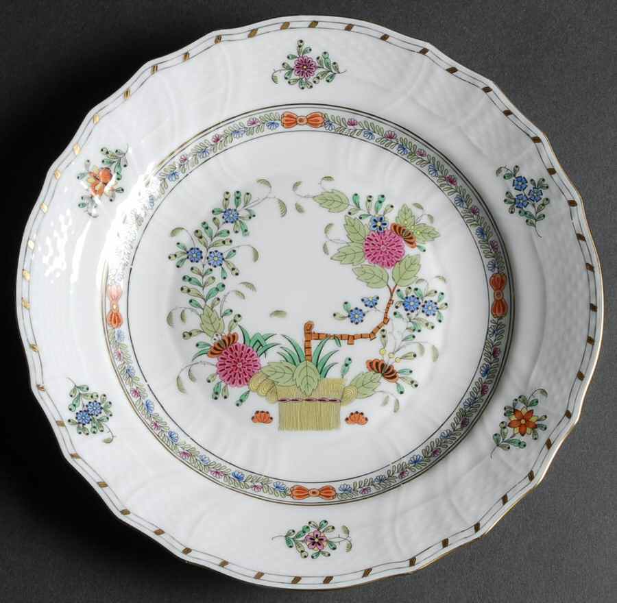 Indian Basket Muliticolor (FD) Luncheon Plate by Herend-1
