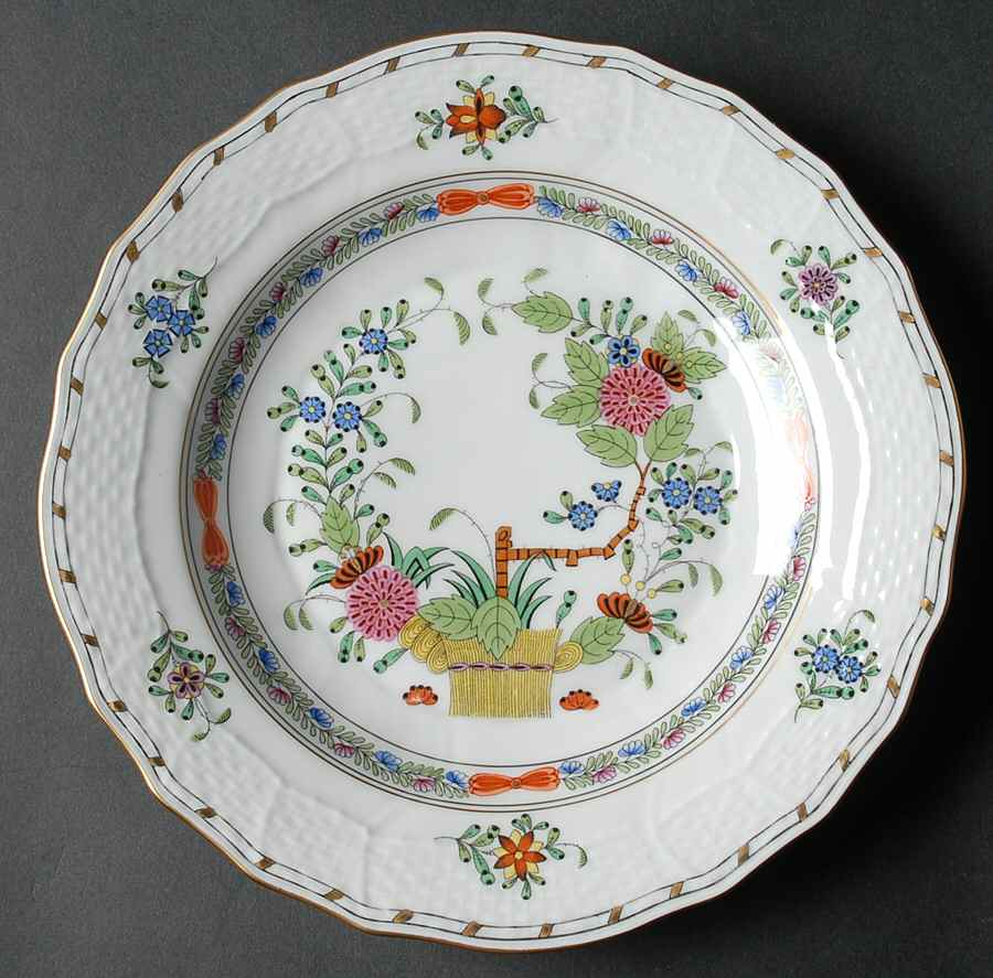 Indian Basket Muliticolor (FD) Dessert/Pie Plate by Herend-1