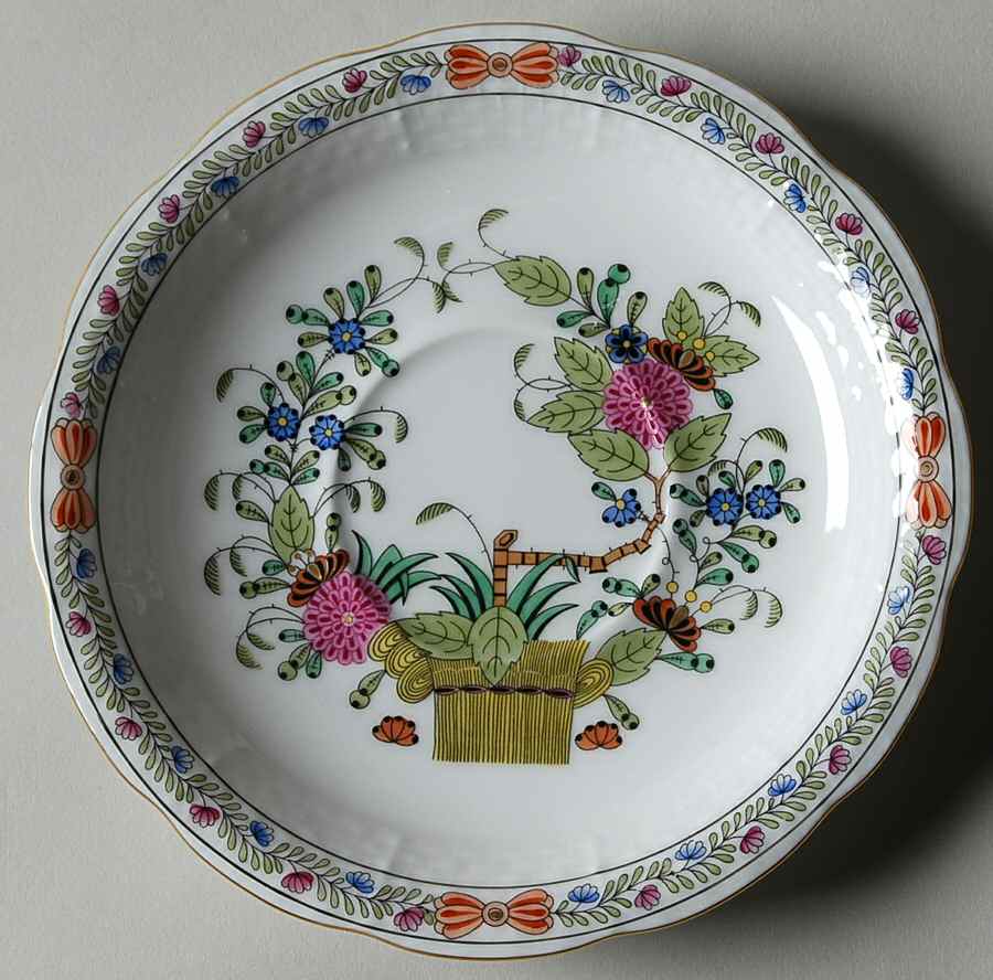 Indian Basket Muliticolor (FD) Saucer by Herend-1