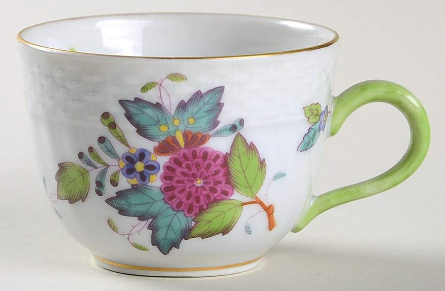 Indian Basket Muliticolor (FD) Flat Demitasse Cup by Herend-1