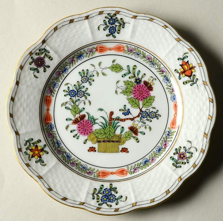 Indian Basket Muliticolor (FD) Bread & Butter Plate by Herend-1