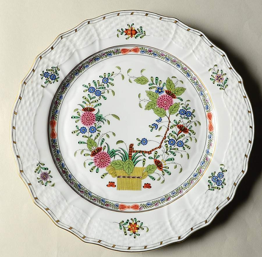 Indian Basket Muliticolor (FD) Service Plate (Charger) by Herend-1