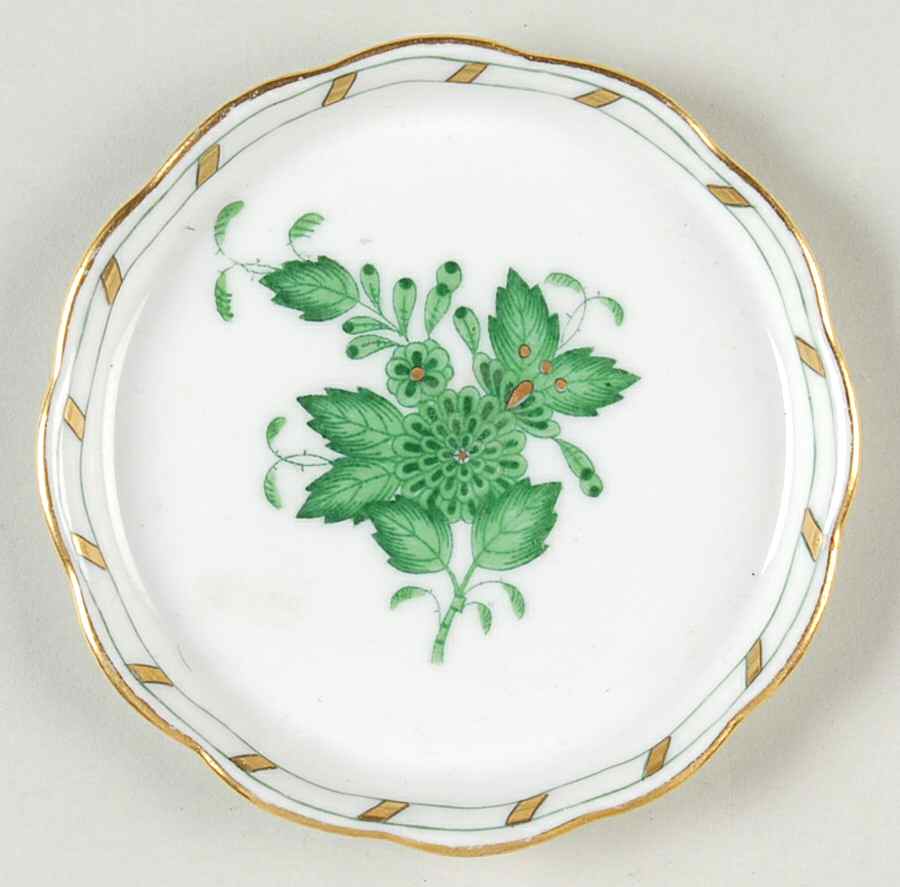 Indian Basket Green (FV) Coaster by Herend-1
