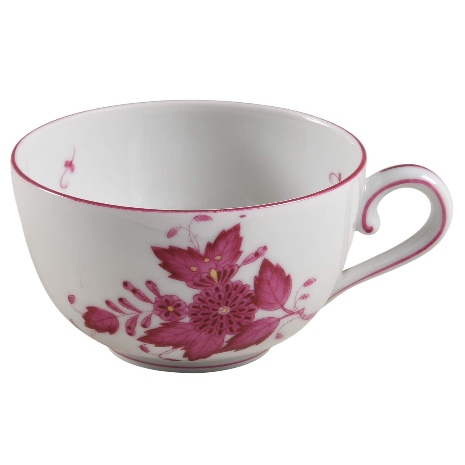 Indian Basket Raspberry (P) Flat Cup by Herend-1