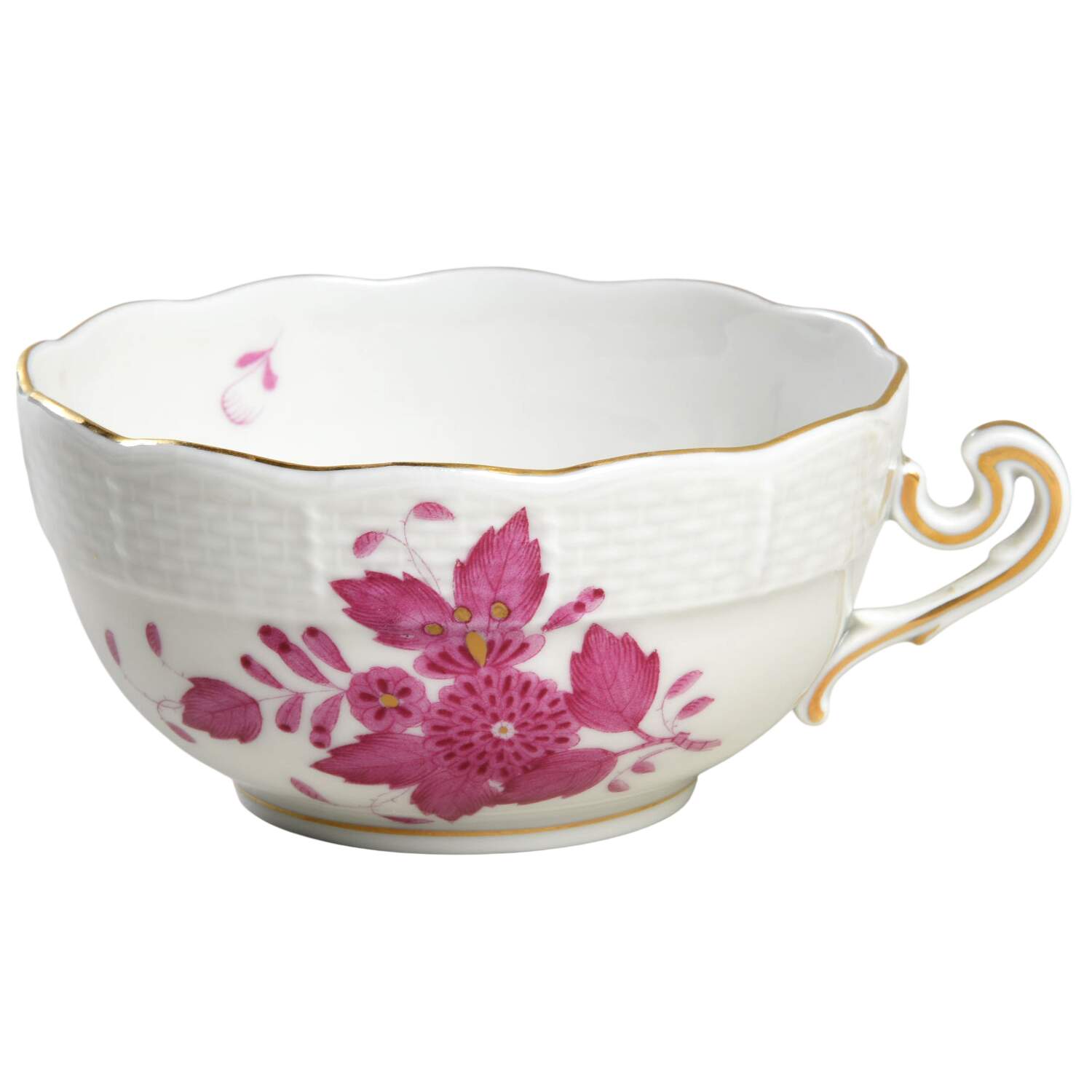 Indian Basket Raspberry (P) Breakfast Cup by Herend-1
