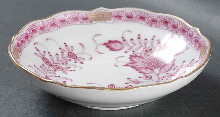 Indian Basket Raspberry (P) Saucer for Flat Cup by Herend-1