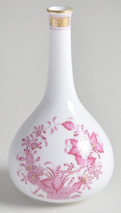 Indian Basket Raspberry (P) 5" Bud Vase by Herend-1