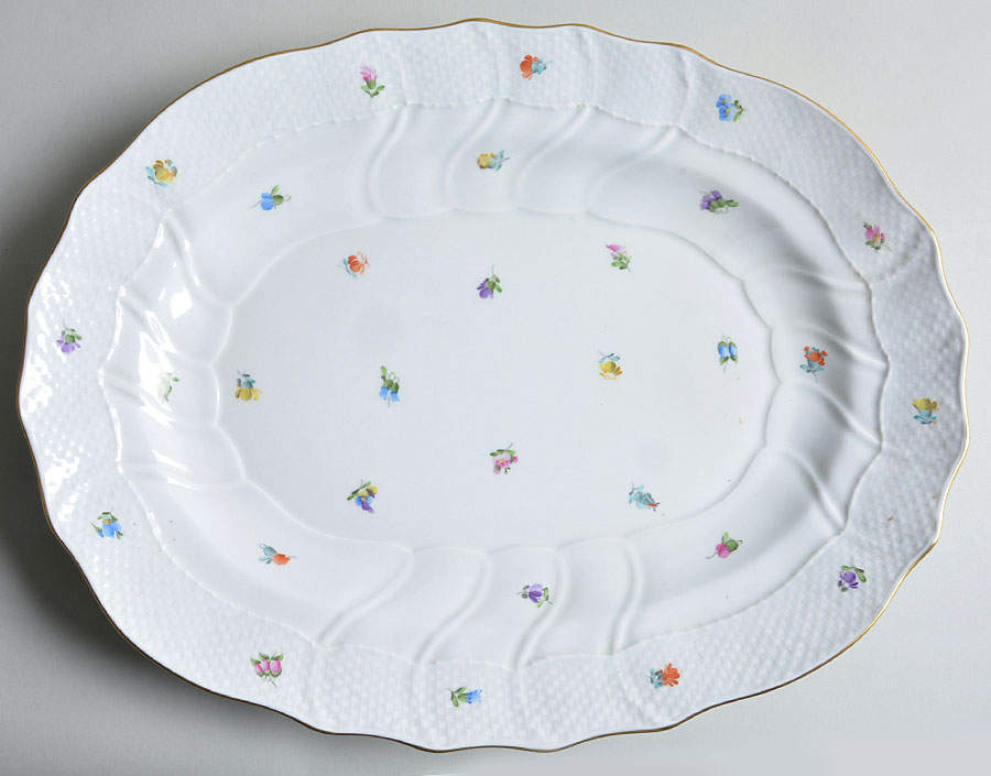 Kimberly (MF) 16" Oval Serving Platter by Herend-1