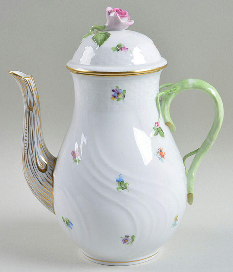 Kimberly (MF) Small Coffee Pot & Lid by Herend-1