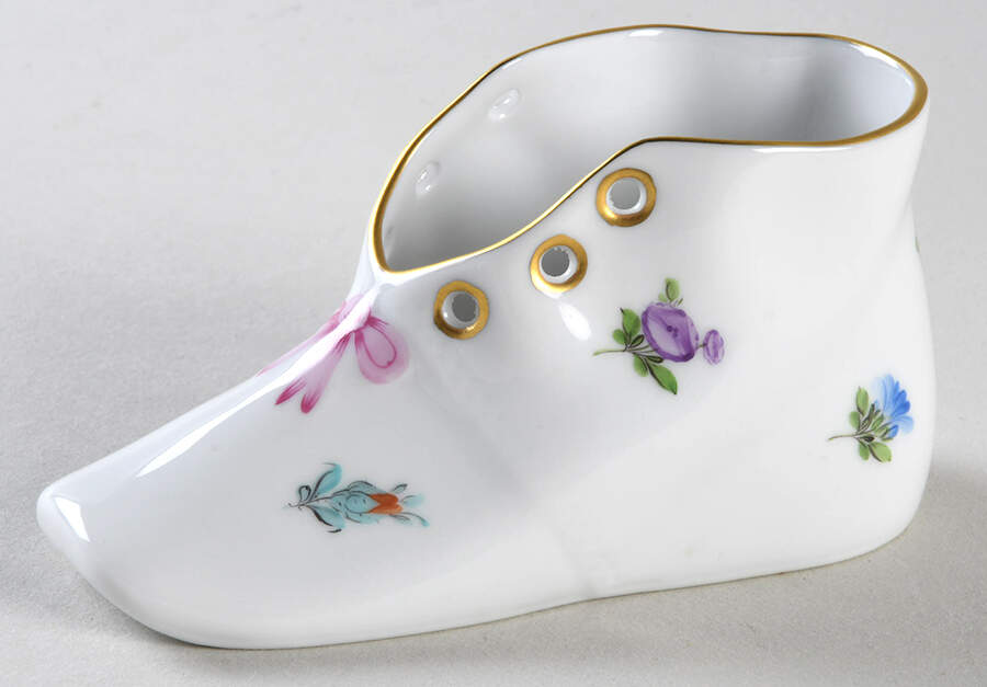 Kimberly (MF) Baby Shoe by Herend-1