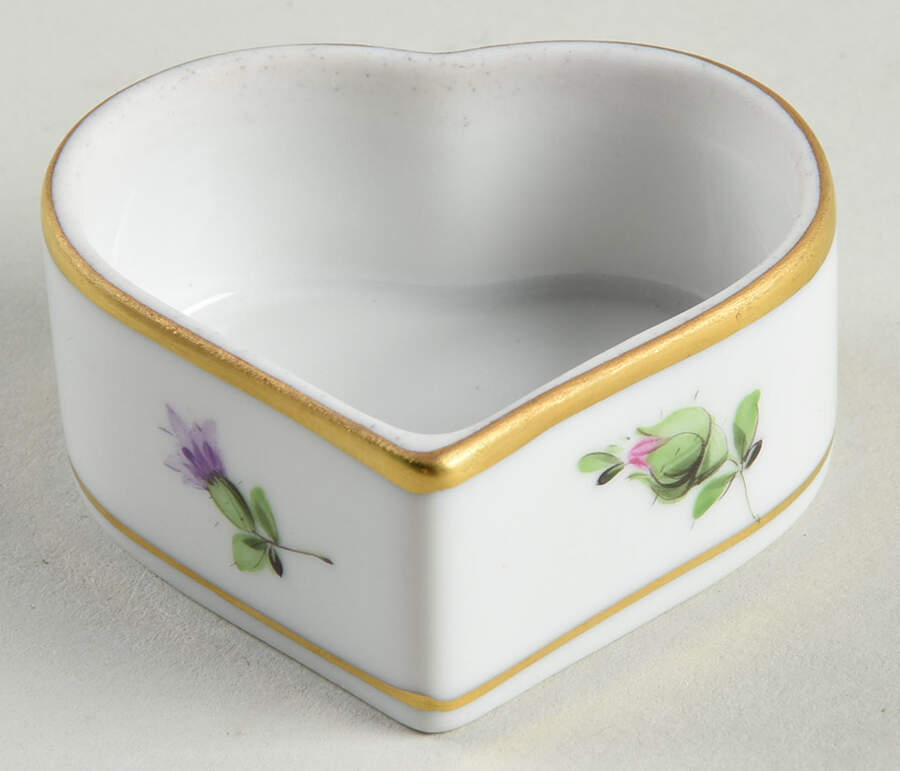 Kimberly (MF) Heart Shape Box No Lid by Herend-1