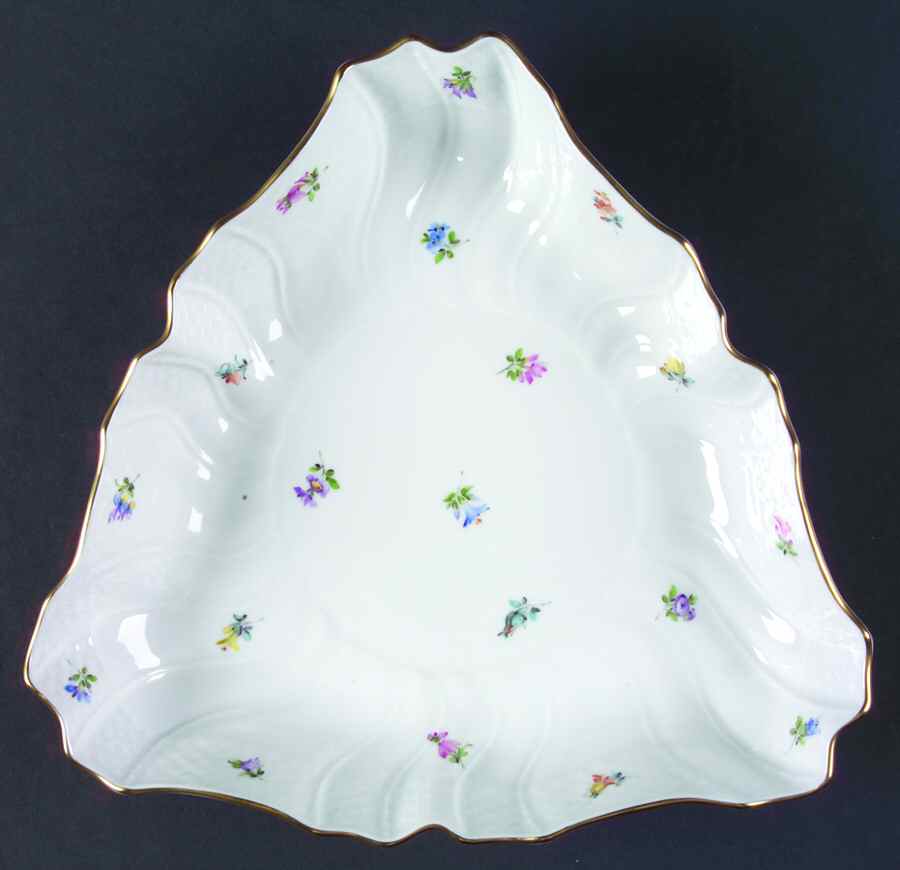 Kimberly (MF) 10" Triangular Vegetable Bowl by Herend-1