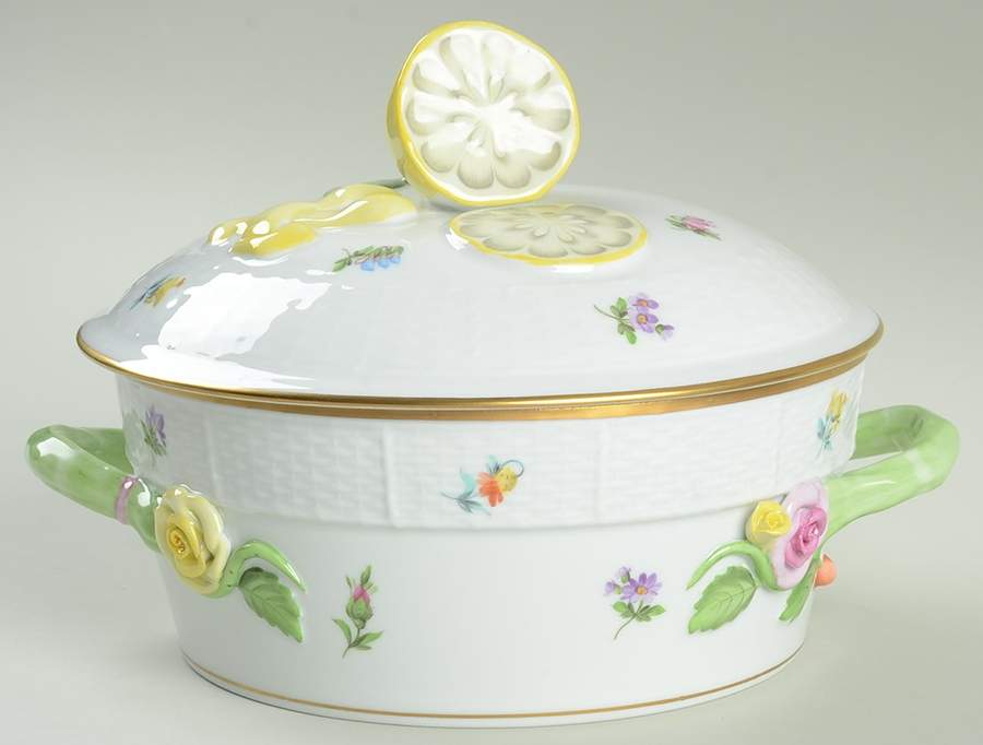 Kimberly (MF) Round Covered Vegetable by Herend-1