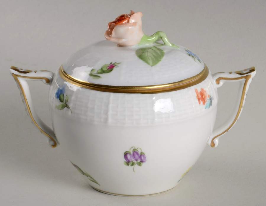 Kimberly (MF) Sugar Bowl & Lid by Herend-1