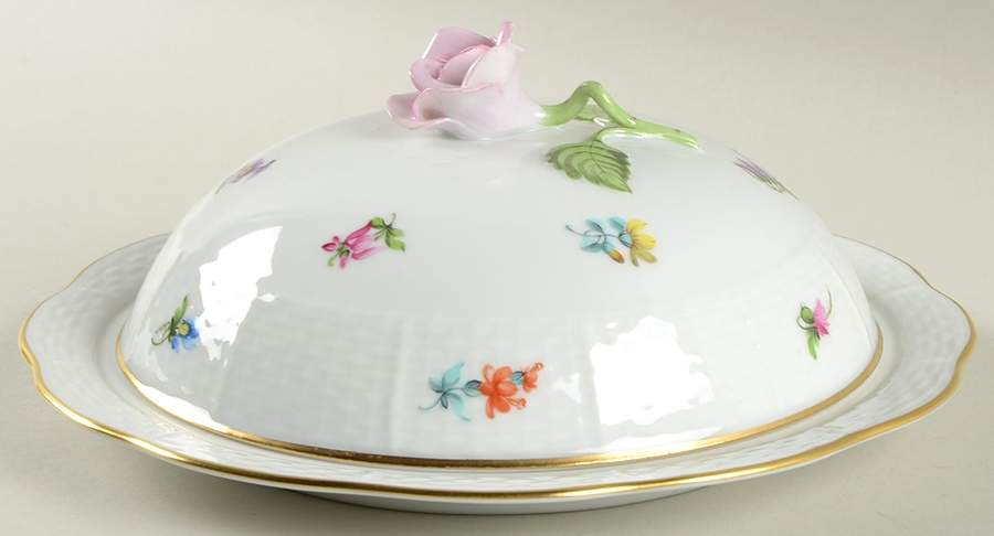 Kimberly (MF) Muffin Dish & Lid by Herend-1
