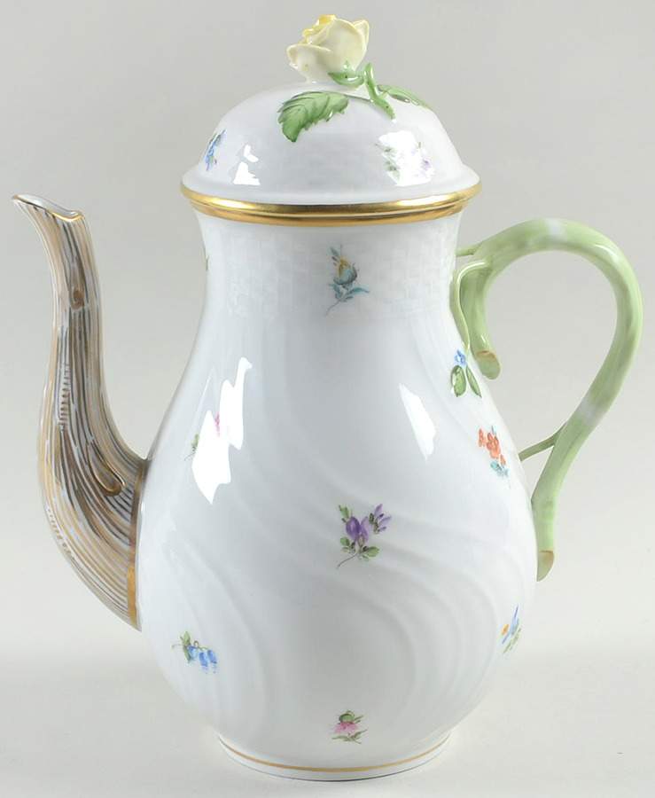 Kimberly (MF) Small Coffee Pot & Lid by Herend-1