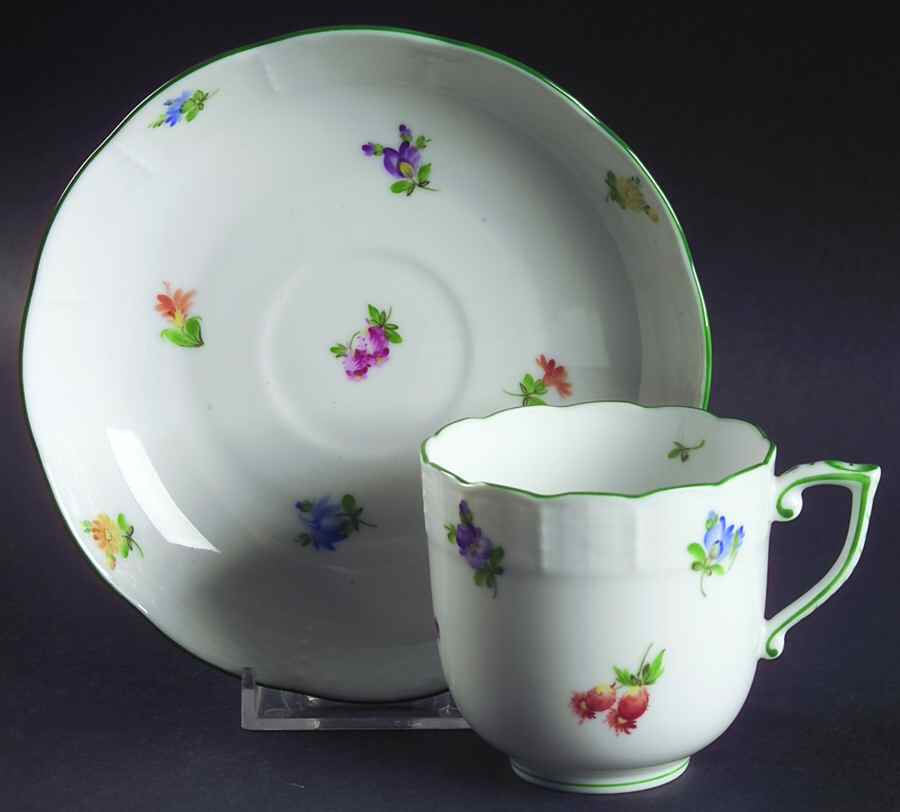 Lindsay (LY) Chocolate Cup & Saucer Set by Herend-1