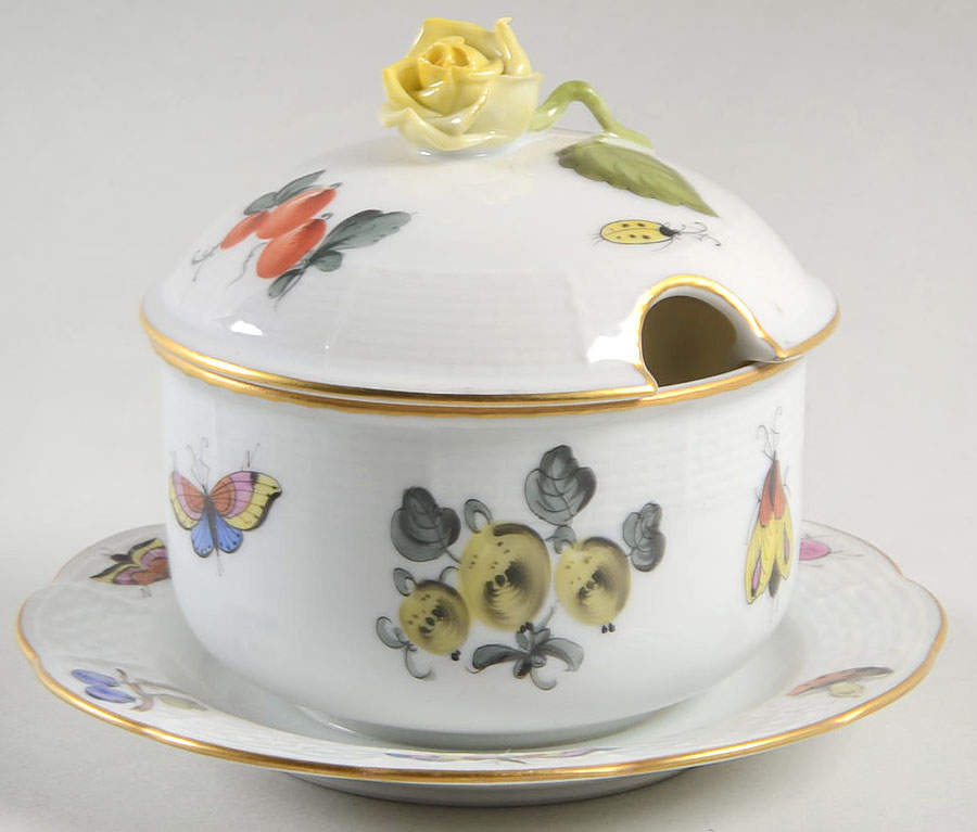 Market Garden (FR) Sugar Bowl & Lid by Herend-1
