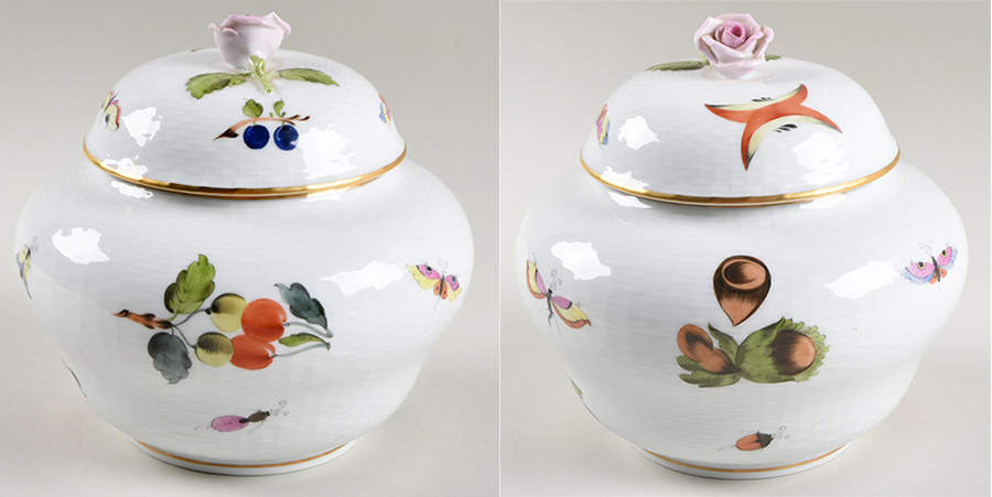 Market Garden (FR) Medium Ginger Jar & Lid by Herend-1