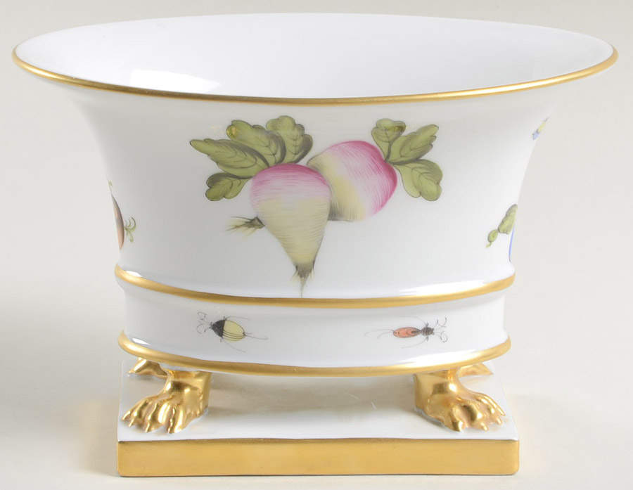 Market Garden (FR) 4" Oval Footed Urn by Herend-1