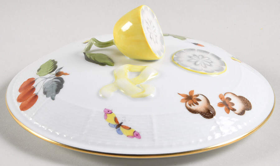 Market Garden (FR) Lid for Round Vegetable by Herend-1