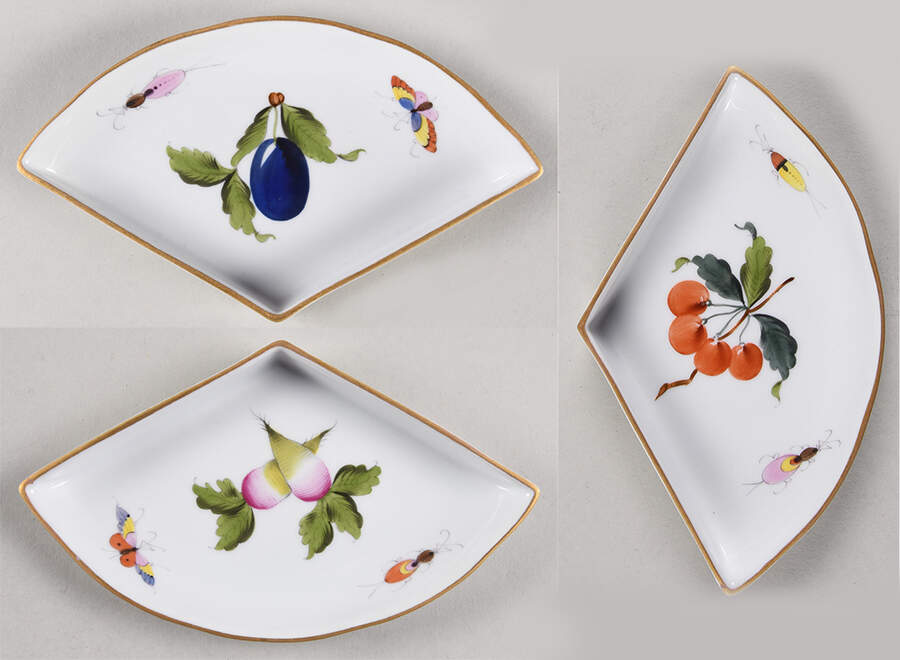 Market Garden (FR) 4-Piece Hors d'Oeuvres Set, Indv Section Only by Herend-1